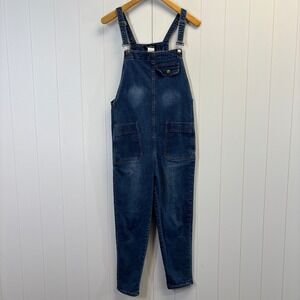 Yeokou Womens Denim Boho Scandi Overalls Size S Boho Streetwear Utility